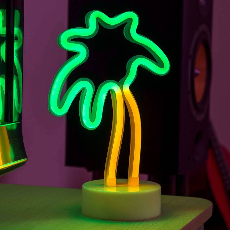 LED-Dekorationsleuchte Palme, batteriebetrieben von Konstsmide Season