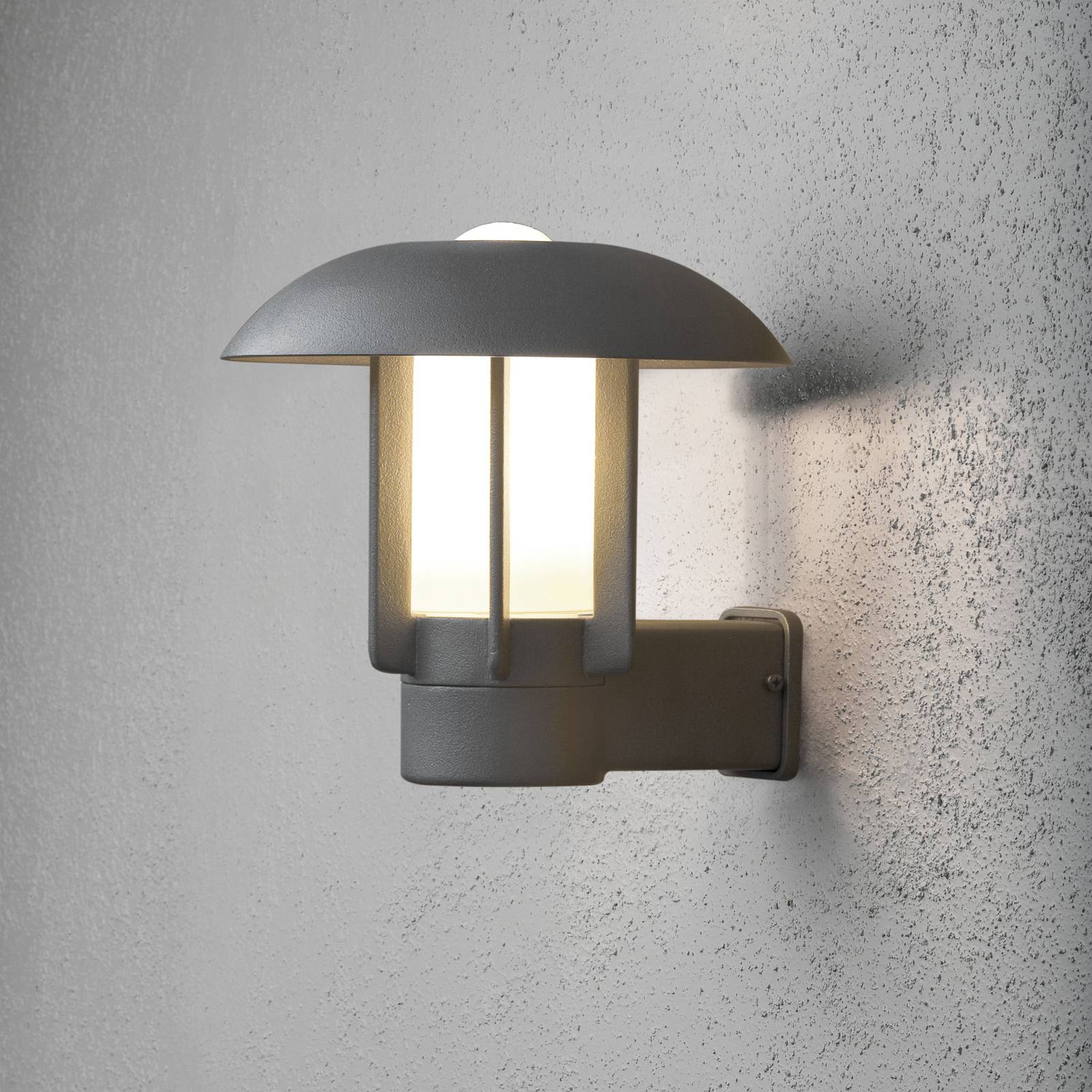 Aluminium-Außenwandleuchte Heimdal, silbergrau Aluminium-Außenwandleuchte Heimdal, silbergrau von Konstsmide