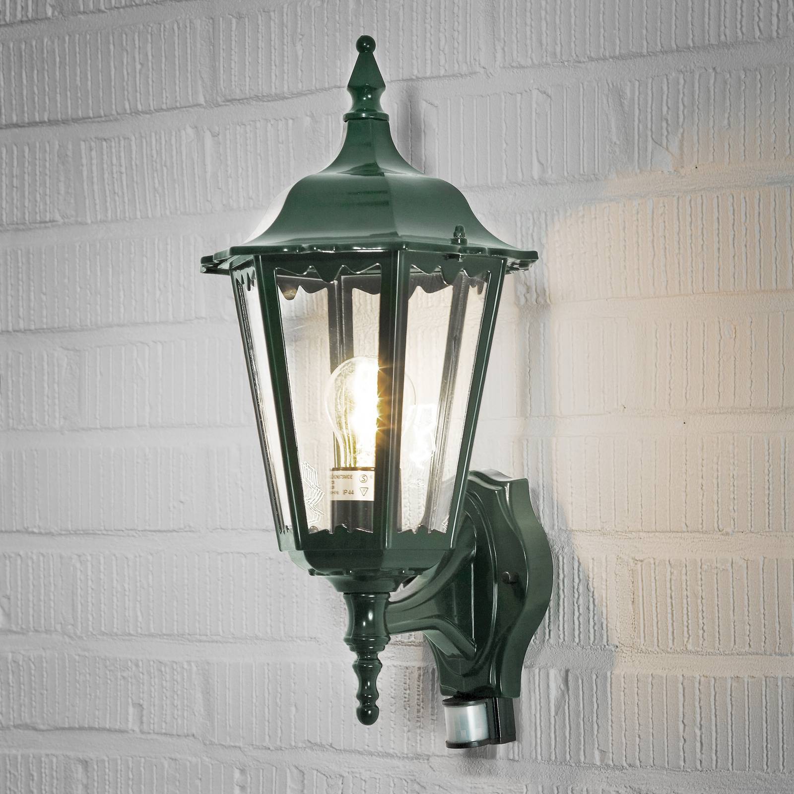 Außenwandlampe Firenze m. Sensor, stehend, grün Außenwandlampe Firenze m. Sensor, stehend, grün von Konstsmide