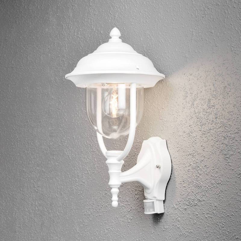 Außenwandlampe Parma mit Bewegungsmelder, weiß von Konstsmide