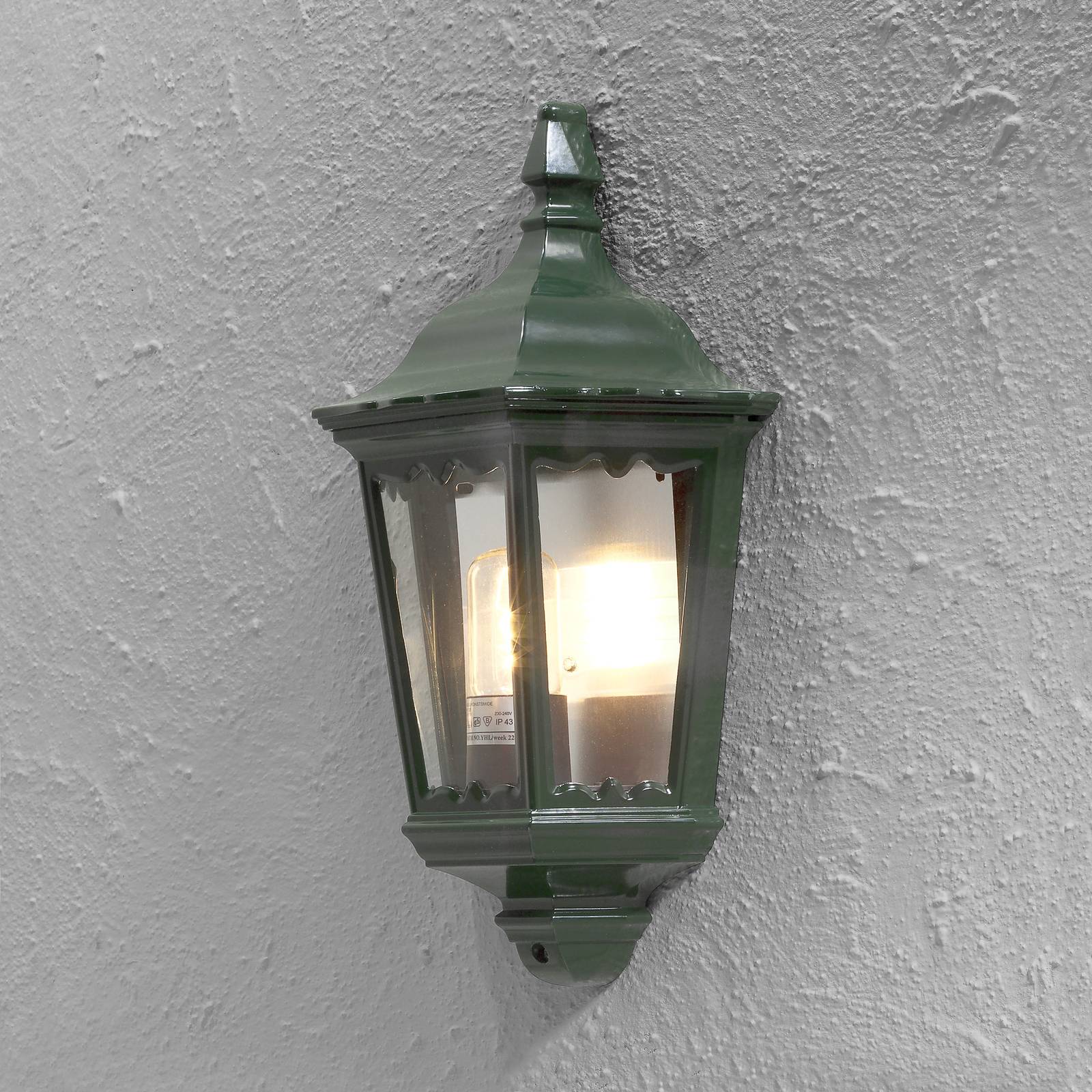 Außenwandleuchte Firenze, Halbschale, grün Außenwandleuchte Firenze, Halbschale, grün von Konstsmide