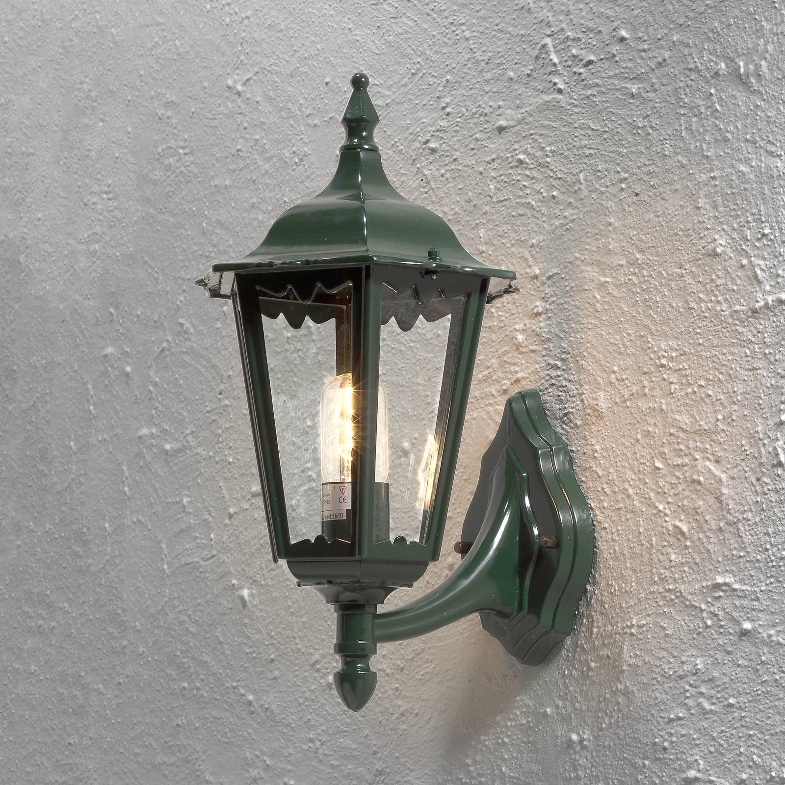 Außenwandleuchte Firenze, grün, Fassung oben, 48 cm Außenwandleuchte Firenze, grün, Fassung oben, 48 cm von Konstsmide