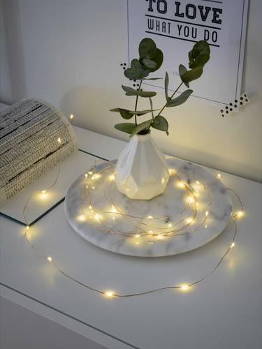 Konstsmide 1461-160 Micro-Lichterkette Innen batteriebetrieben Anzahl Leuchtmittel 40 LED Warmweiß Konstsmide 1461-160 Micro-Lichterkette Innen batteriebetrieben Anzahl Leuchtmittel 40 LED Warmweiß von Konstsmide