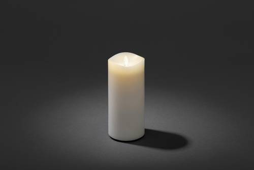 Konstsmide 1861-100 LED-Kerze Weiß Warmweiß (Ø x H) 9cm x 18cm von Konstsmide