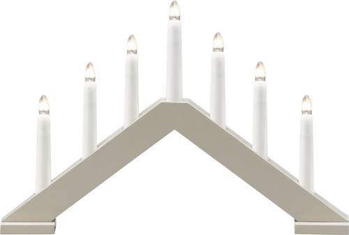 Konstsmide 3985-975 Schwibbogen Pyramide Warmweiß LED Beige (matt) von Konstsmide