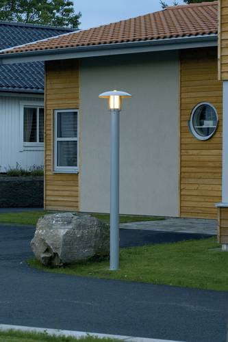 Konstsmide 402-312 Heimdal Außenstandleuchte Energiesparlampe, LED E27 60W Silber von Konstsmide