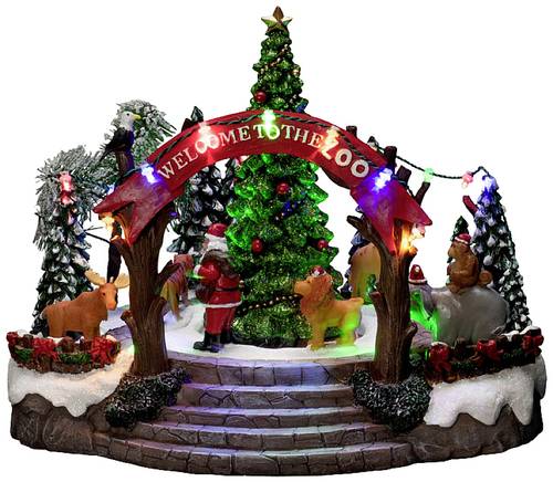 Konstsmide 4237-000 LED-Szenerie Weihnachtsmarkt Mehrfarbig LED Bunt mit Musik von Konstsmide