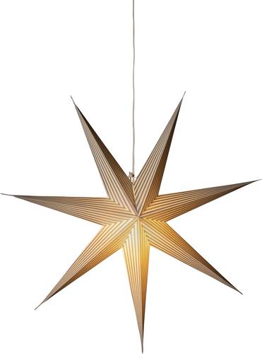 Konstsmide 5907-230 Weihnachtsstern LED Weiß, Silber mit Schalter von Konstsmide