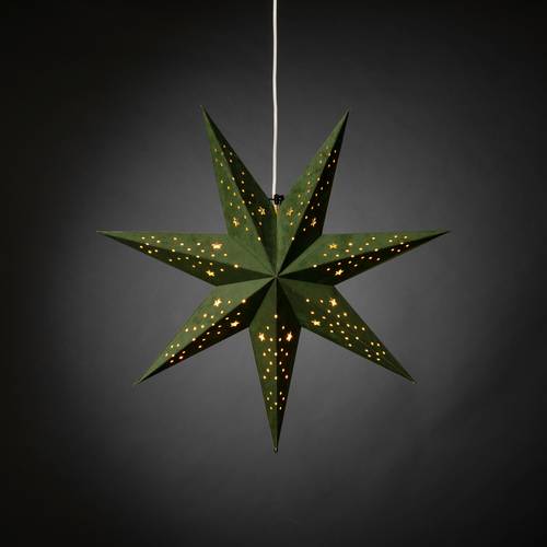 Konstsmide 5950-900 Weihnachtsstern Stern LED Grün von Konstsmide
