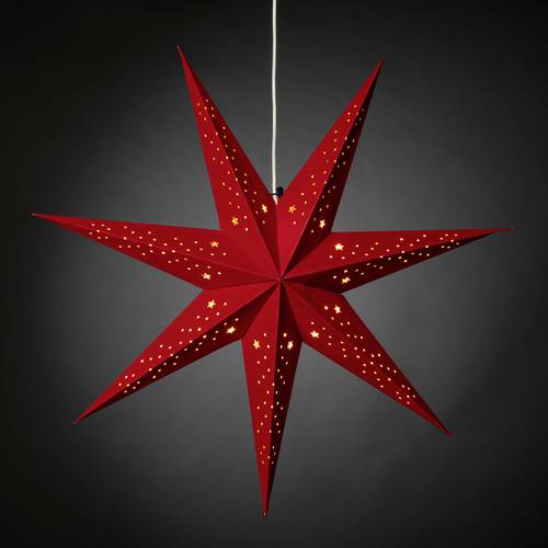 Konstsmide 5951-550 Weihnachtsstern Stern Rot von Konstsmide