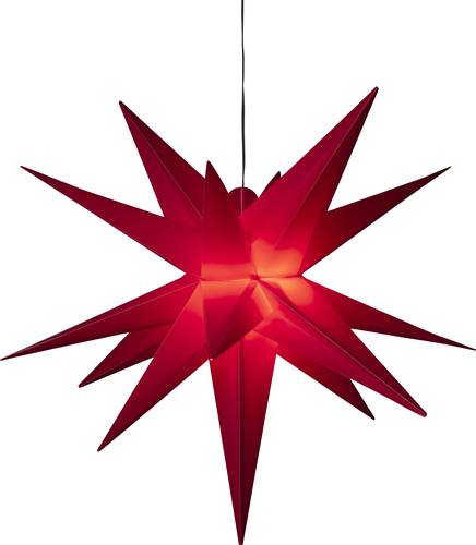 Konstsmide 5971-550 Weihnachtsstern Stern Warmweiß LED Rot EEK: G (A - G) von Konstsmide