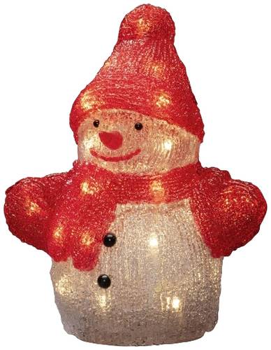 Konstsmide 6226-103 Acryl-Figur Schneemann Warmweiß LED Warmweiß von Konstsmide