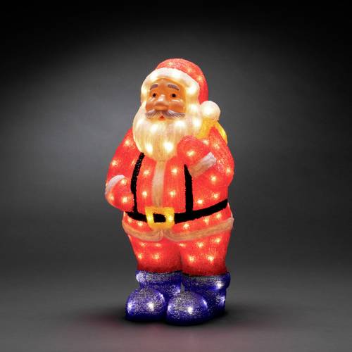 Konstsmide 6247-103 Acryl-Figur EEK: G (A - G) Weihnachtsmann Warmweiß LED Rot von Konstsmide