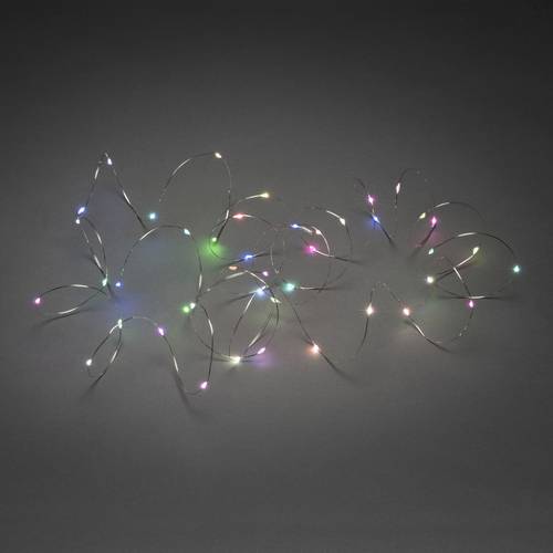 Konstsmide 6330-590 Micro-Lichterkette Innen netzbetrieben Anzahl Leuchtmittel 50 LED RGB Beleuchtet von Konstsmide