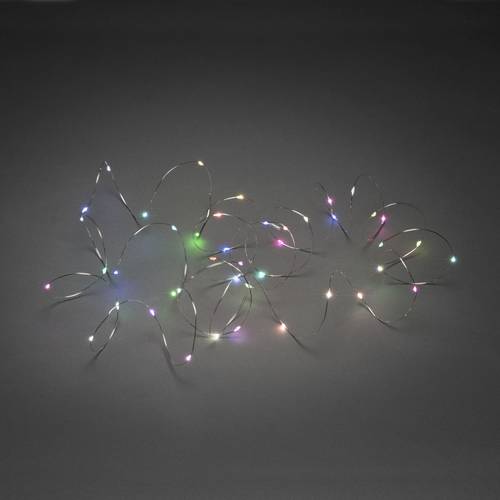 Konstsmide 6331-590 Micro-Lichterkette Innen netzbetrieben Anzahl Leuchtmittel 100 LED RGB Beleuchte von Konstsmide