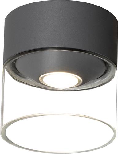 Konstsmide 7883-370 Varese LED-Außendeckenleuchte 6W EEK: G (A - G) Anthrazit, Anthrazit (matt) von Konstsmide
