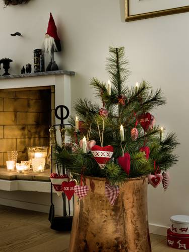 Konstsmide LED Weihnachtsbaum-Beleuchtung Batteriebetrieben Warmweiß von Konstsmide