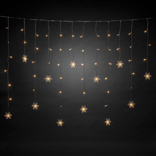 Konstsmide Lichtervorhang Außen EEK: F (A - G) 60 LED Warmweiß (B x H) 140cm x 120cm von Konstsmide