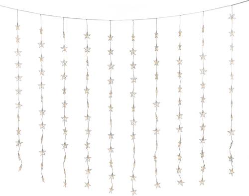 Konstsmide Lichtervorhang-Sterne Innen 230 V/50Hz EEK: G (A - G) 120 LED Warmweiß (B x H) 140cm x 1 von Konstsmide