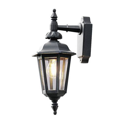 Konstsmide Pallas Down 519-750 Außenwandleuchte Energiesparlampe, LED E27 60W Schwarz von Konstsmide