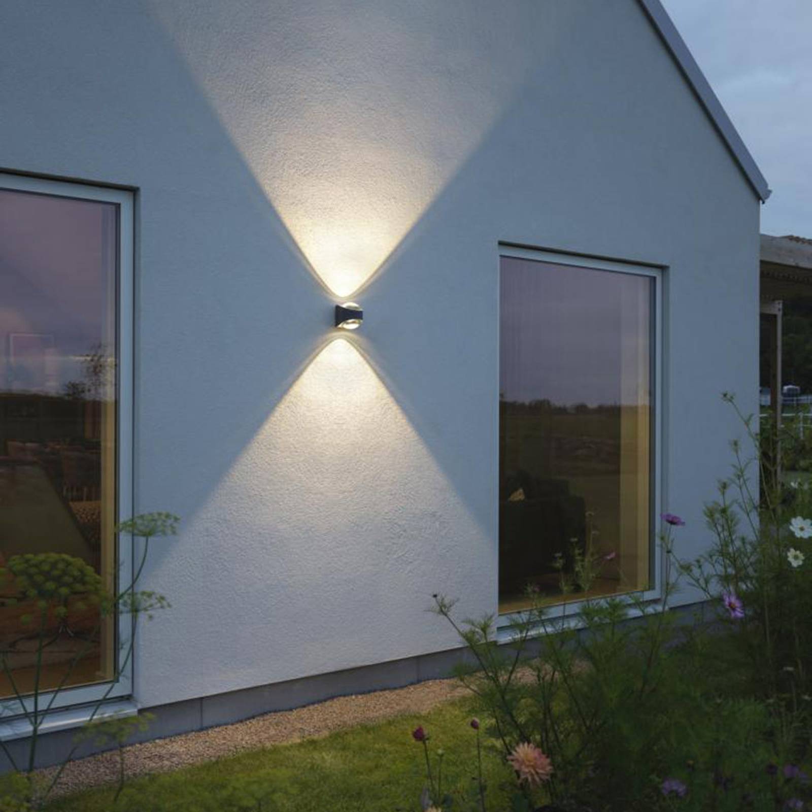 LED-Außenwandlampe Bitonto 2-flammig anthrazit von Konstsmide