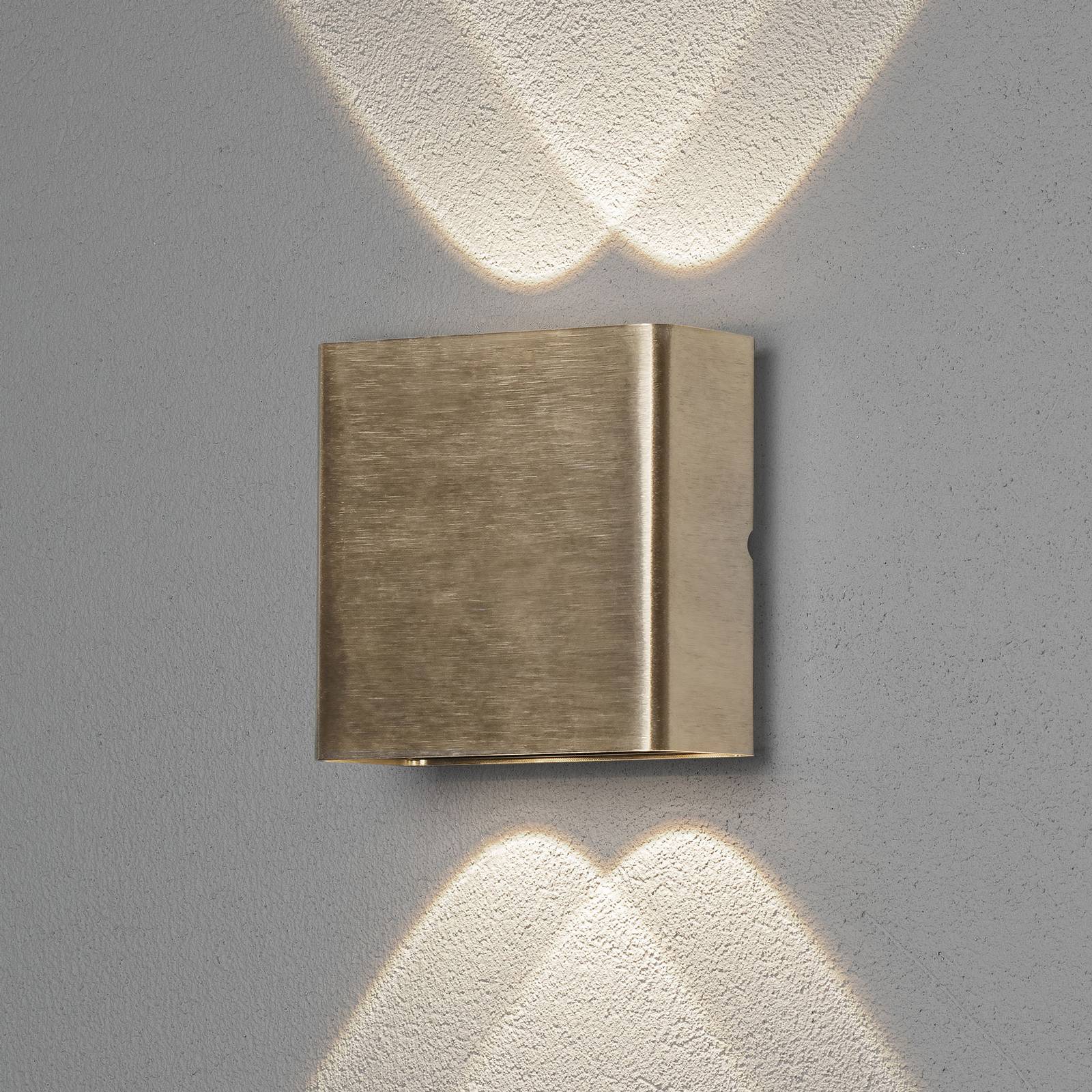 LED-Außenwandleuchte Chieri, 4-flammig aus Messing LED-Außenwandleuchte Chieri, 4-flammig aus Messing von Konstsmide
