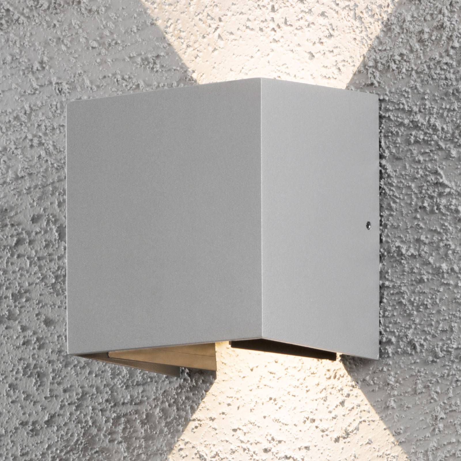 LED-Außenwandleuchte Cremona 13 cm grau von Konstsmide