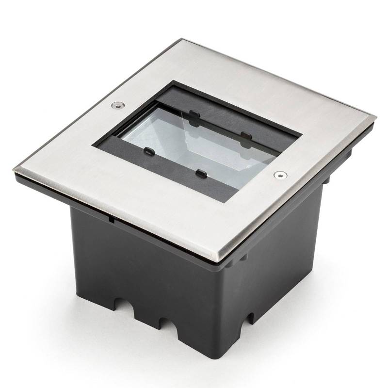 LED-Bodeneinbauspot Kaspar, Aluminium, 18,5 x 15,5 cm von Konstsmide