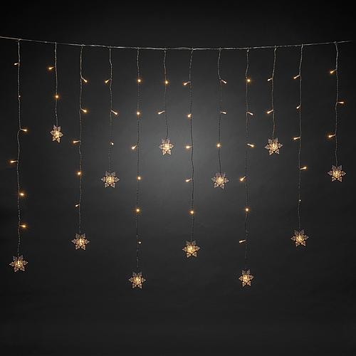 LED Lichtervorhang mit Schneeflocken 60 ww LED 4049-103 LED Lichtervorhang mit Schneeflocken 60 ww LED 4049-103 von Konstsmide