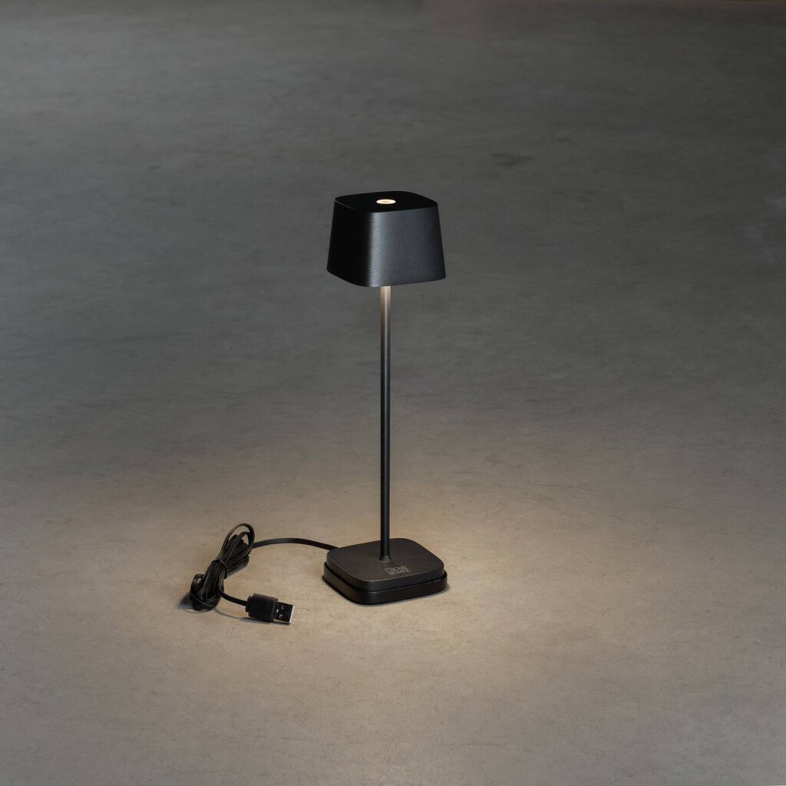 LED-Tischleuchte Capri-Mini für außen, schwarz von Konstsmide