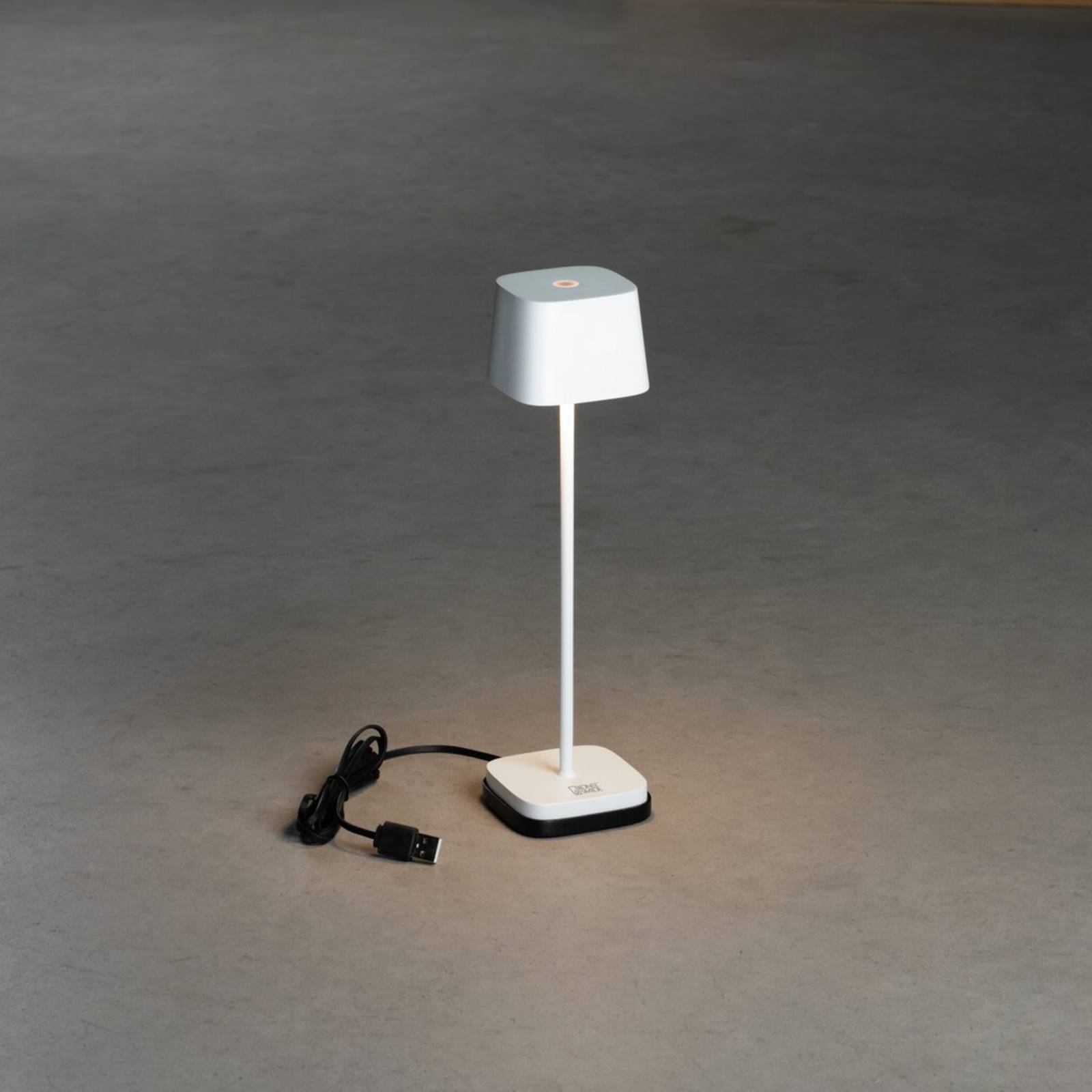 LED-Tischleuchte Capri-Mini für außen, weiß von Konstsmide