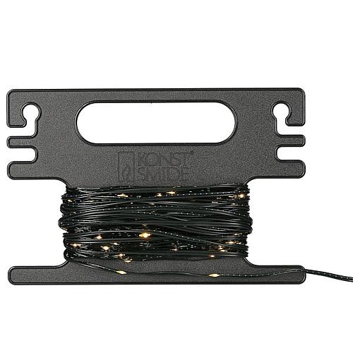 LED Tropfenlichterkette 100 flg. bernsteinfarben mit Aufroller 6460-830 von Konstsmide