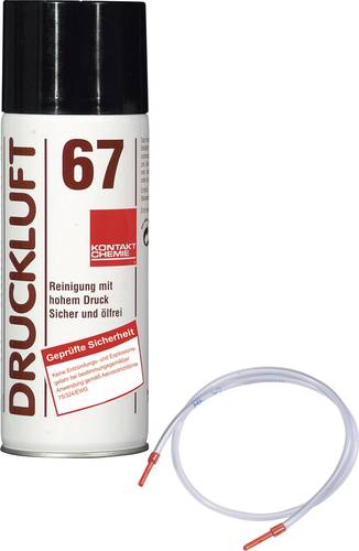 Kontakt Chemie Druckluft 67 Druckluftspray nicht brennbar, inkl. Sprühschlauch 400ml Kontakt Chemie Druckluft 67 Druckluftspray nicht brennbar, inkl. Sprühschlauch 400ml von Kontakt Chemie