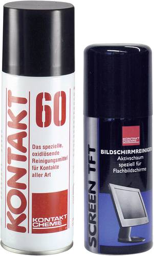 Kontakt Chemie KONTAKT 60 70013-AG + 80715-AI Kontaktreiniger inkl. TFT-Reiniger 100ml 1 Set von Kontakt Chemie