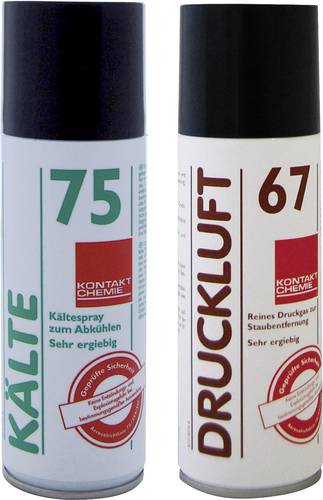 Kontakt Chemie Kältespray inkl. Druckluftspray 200 ml, nicht brennbar 1 Set Kontakt Chemie Kältespray inkl. Druckluftspray 200 ml, nicht brennbar 1 Set von Kontakt Chemie