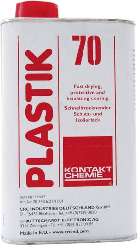 Kontakt Chemie PLASTIK 70 74327-AA Isolier- und Schutzlack 1l Kontakt Chemie PLASTIK 70 74327-AA Isolier- und Schutzlack 1l von Kontakt Chemie