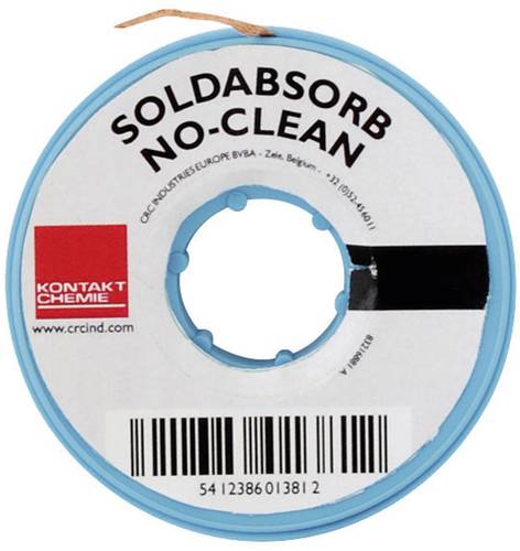 Kontakt Chemie SOLDABSORB Entlötlitze Länge 10m Breite 1.5mm Flussmittel getränkt Kontakt Chemie SOLDABSORB Entlötlitze Länge 10m Breite 1.5mm Flussmittel getränkt von Kontakt Chemie