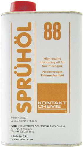 Kontakt Chemie SPRÜHÖL 88 78527-AA Feinmechaniköl 1l Kontakt Chemie SPRÜHÖL 88 78527-AA Feinmechaniköl 1l von Kontakt Chemie
