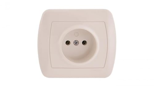 Kontakt-Simon AG1E/12 Steckdose beige Kunststoff IP20 250V 90mm 37,5mm von Kontakt-Simon