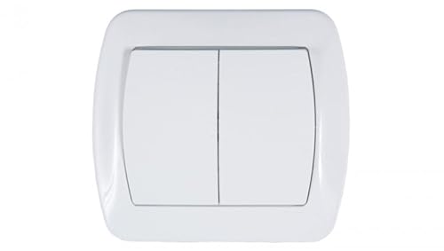 Kontakt-Simon AW6/2/11 Elektroschalter, Weiß, Kunststoff, IP20, 250 V, 10 A, 90 mm von Kontakt-Simon