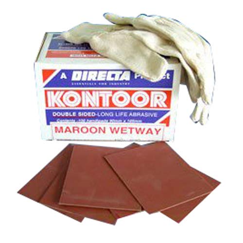 Kontoor Abrasive MP1ASS doppelseitiges Schleifblatt, Kastanienbraun, Körnung sortiert, 90 mm x 105 mm Kontoor Abrasive MP1ASS doppelseitiges Schleifblatt, Kastanienbraun, Körnung sortiert, 90 mm x 105 mm von Kontoor Abrasive