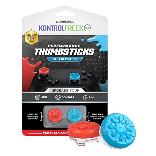 KontrolFreeek Splash für Nintendo Switch Pro Controller | Performance Thumbsticks | konkav | Blau/Rot KontrolFreeek Splash für Nintendo Switch Pro Controller | Performance Thumbsticks | konkav | Blau/Rot von KontrolFreek
