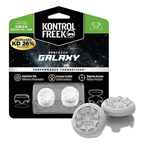 KontrolFreek FPS Freek Galaxy Weiß für Xbox One und Xbox Series X Controller | Performance Thumbsticks | 1 x Hoch, 1 x Mittel | Weiß von KontrolFreek