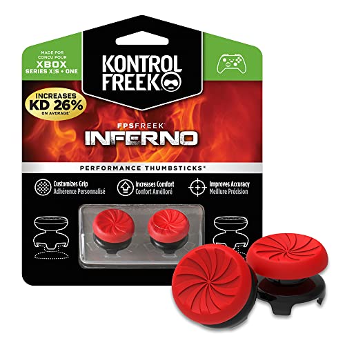 KontrolFreek FPS Freek Inferno für Xbox One und Xbox Series X Controller | Performance Thumbsticks | 2 x Hoch Konkav | Rot KontrolFreek FPS Freek Inferno für Xbox One und Xbox Series X Controller | Performance Thumbsticks | 2 x Hoch Konkav | Rot von KontrolFreek