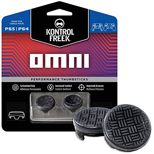 KontrolFreek Omni Performance Thumbsticks für PlayStation 4 (PS4) | Performance Thumbsticks | 2 x Kurz Konkav | Schwarz von KontrolFreek