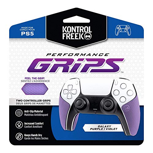 KontrolFreek Performance Grips | Performance-Griffe für PlayStation 5 (PS5) Controller | Galaxy Lila von KontrolFreek
