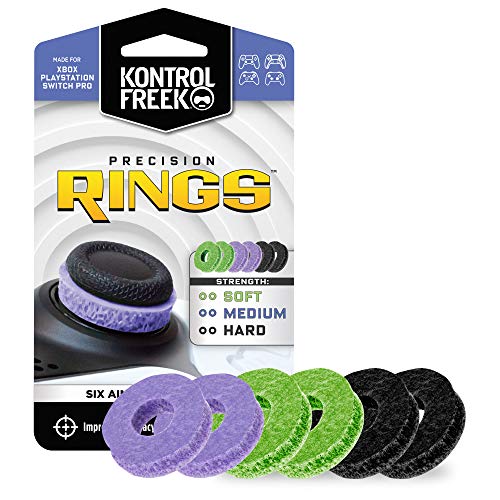 KontrolFreek Precision Rings | Zielerfassungshilfe Bewegungskontrolle für PlayStation 4 (PS4), Xbox One, Switch Pro und Scuf Controller |Gemischte Stärke von KontrolFreek