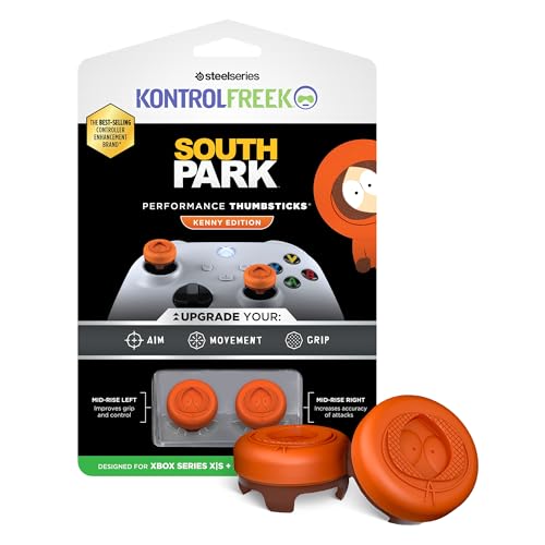 KontrolFreek South Park Kenny Edition Performance Thumbsticks für Xbox One (XB1) und Xbox Series X (XBX) Controller | Mid-Rise, Concave | Orange von KontrolFreek