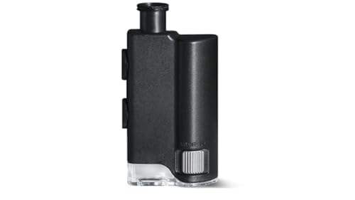 KONUS | KONUSCLIP Taschenmikroskop für Smartphone, sehr kleine Größe, LED- und UV-Licht, 60x-100x Zoom von Konus