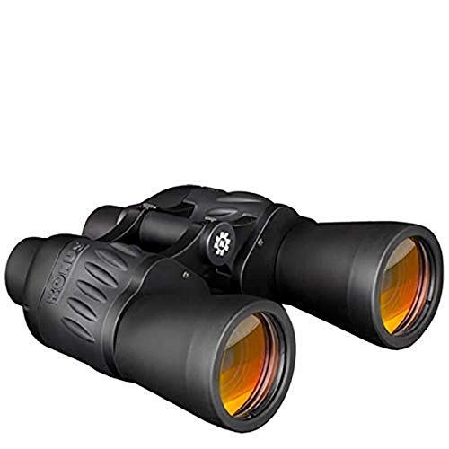 KONUS | Sporty 10x50 Schwarzes gummiertes Fernglas mit rubinroter Optik, Constant Focus, 10x50 Zoom von Konus
